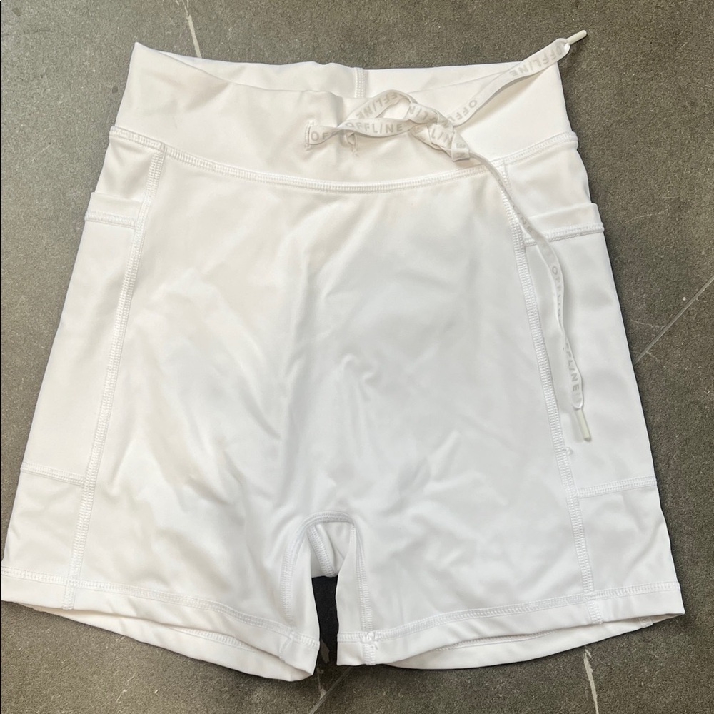 Aerie White Women's Bike Shorts